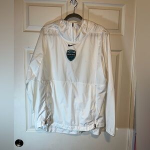Nike Arizona Arsenal White Windbreaker with Logo